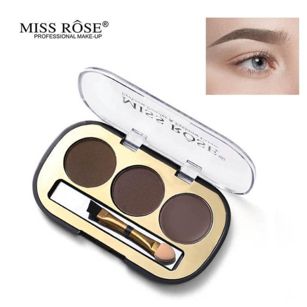 Miss Rose 3 Colors Eyebrow Powder