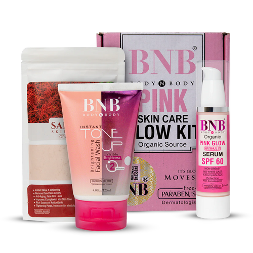 BNB Pink Skin Care Glow Kit Organic Source