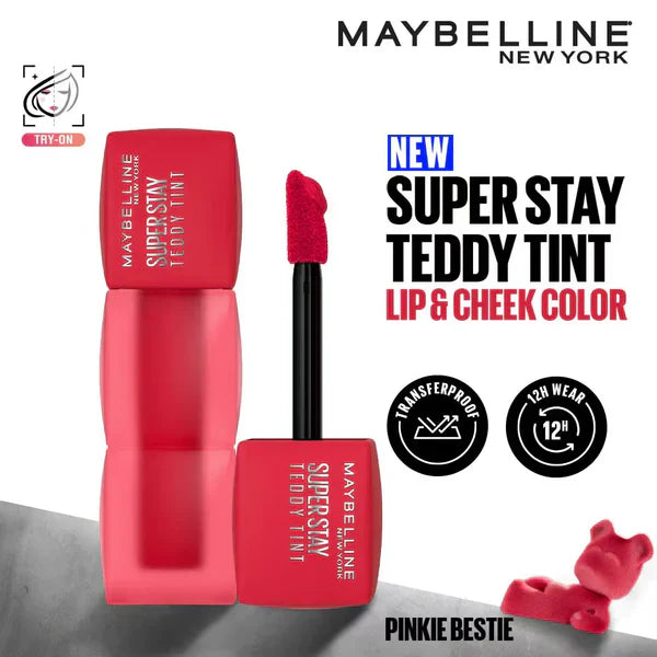 Maybelline Super Stay Teddy Tint - Long-Lasting Matte Lip Color