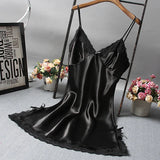 Sexy Strap Pajamas Nighty Black Suit 8349 | Luxury Desires