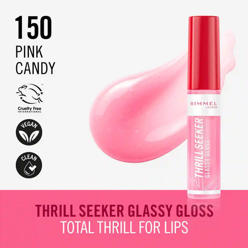 immel Lip Gloss Thrill Seeker | High-Shine Finish - 150 Pink Candy