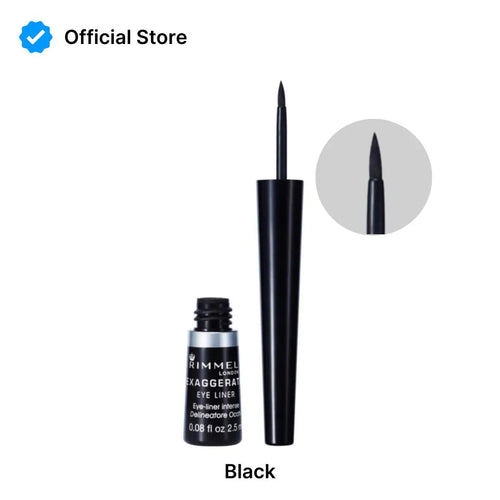 Rimmel Exaggerate Liquid Eyeliner - Black | Bold Look