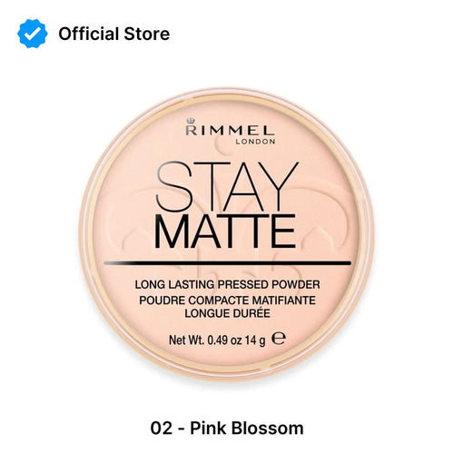 Rimmel Stay Matte Pressed Powder - 02 Pink Blossom | Shine-Free