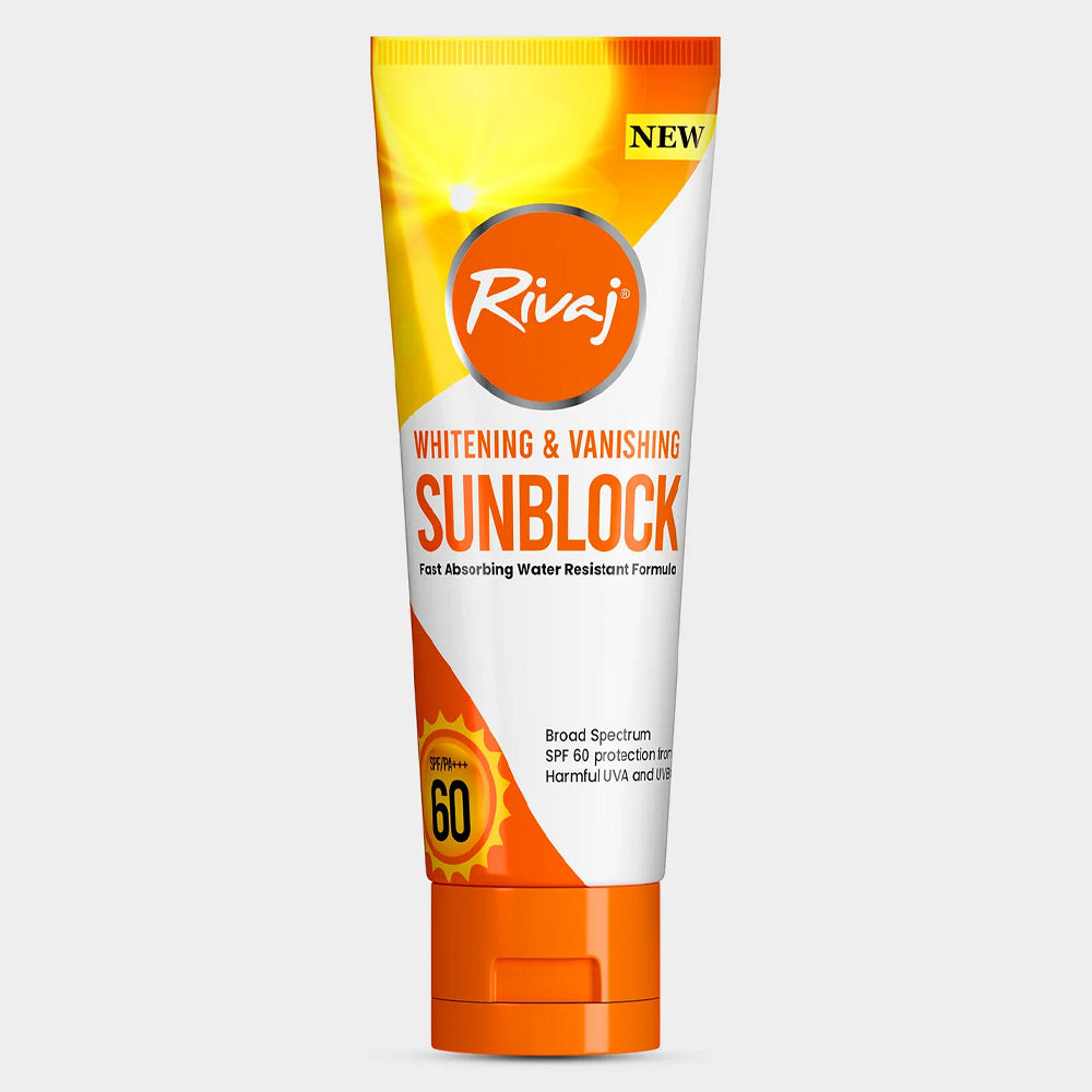 Rivaj Whitening & Vanishing SPF60 Sunblock