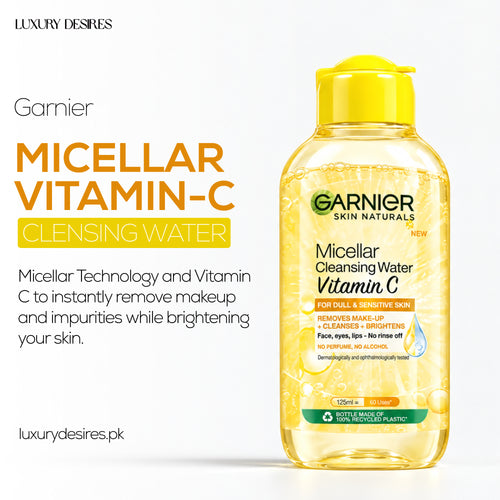 Garnier Micellar Vitamin C Cleansing Water 125ml