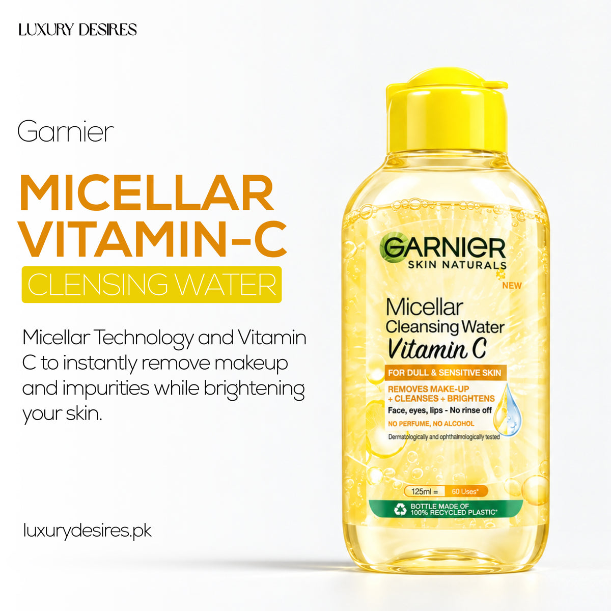Garnier Micellar Vitamin C Cleansing Water 125ml Garnier
