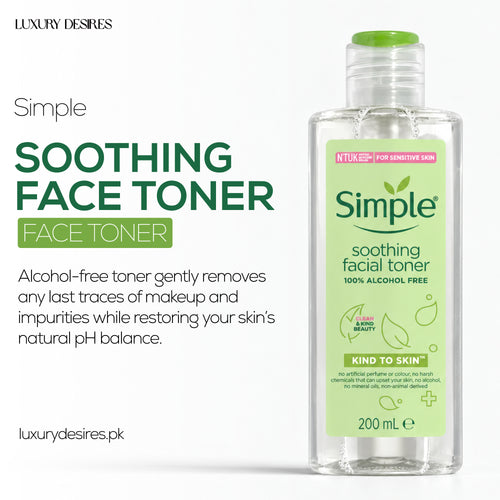 Simple Soothing Facial Toner 200Ml | Gentle & Alcohol-Free