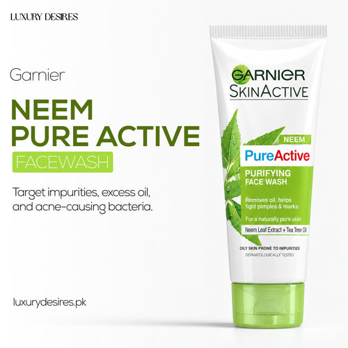Garnier - Pure Active Neem Purifying Face Wash - 100ml