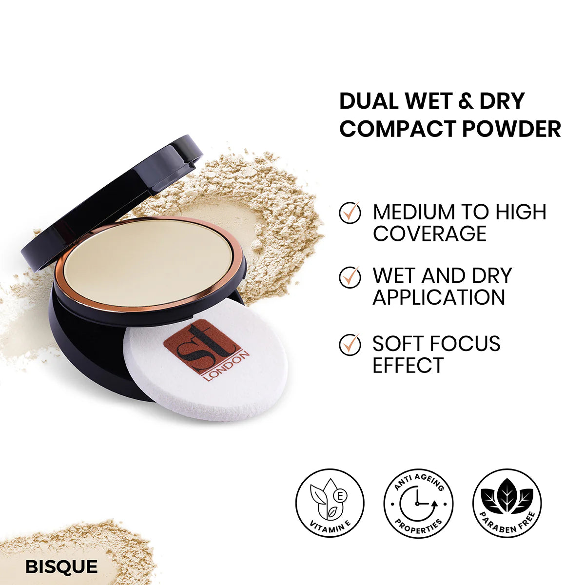 ST London Dual Wet & Dry Compact Powder