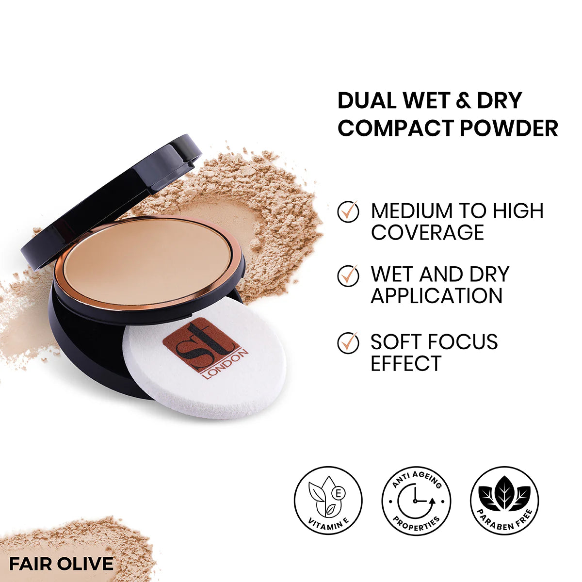 ST London Dual Wet & Dry Compact Powder