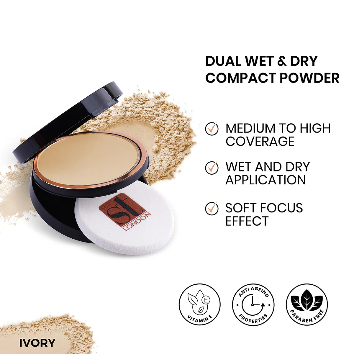 ST London Dual Wet & Dry Compact Powder