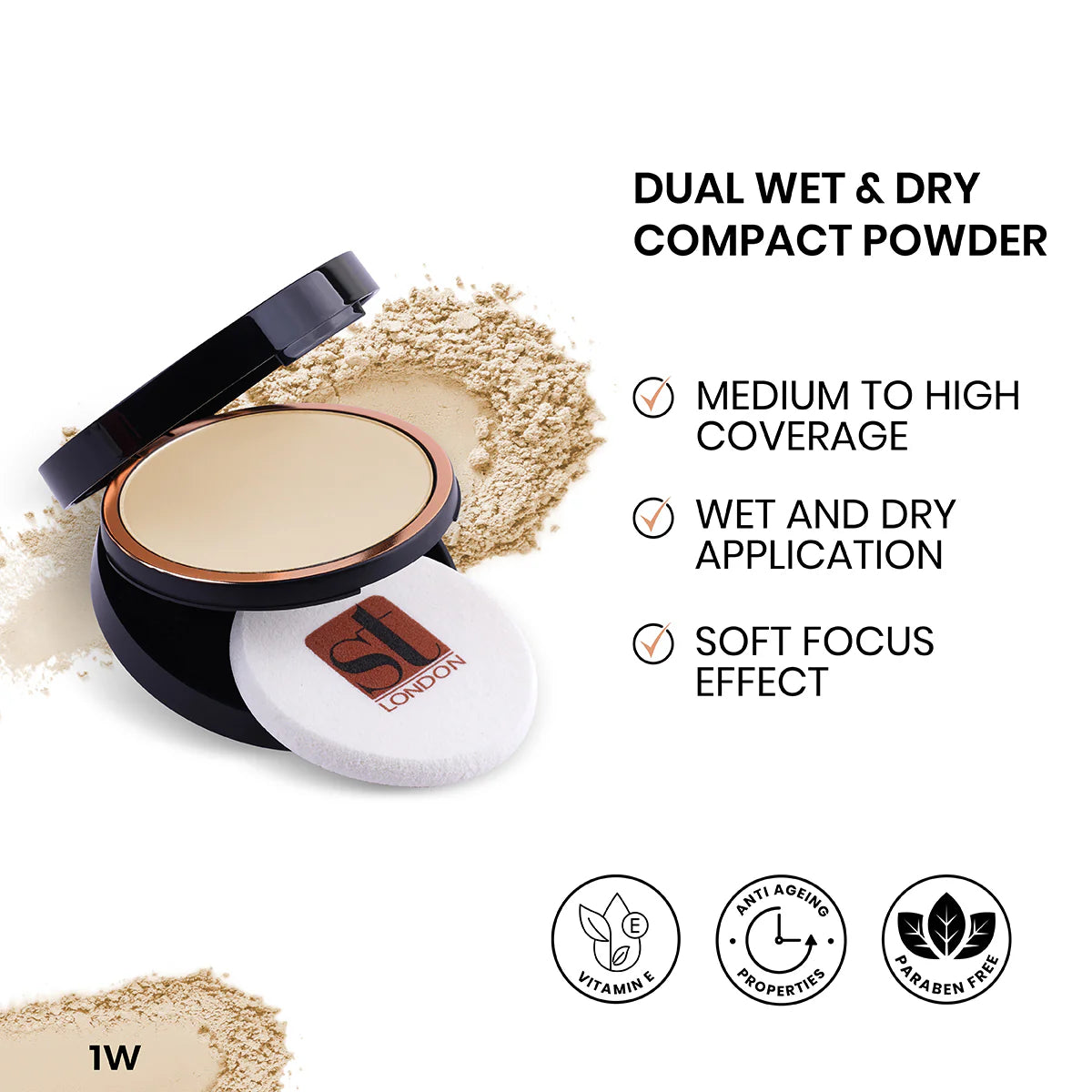 ST London Dual Wet & Dry Compact Powder