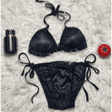 Satin Silk Bikini Panties & Bra Set | Luxury Desires