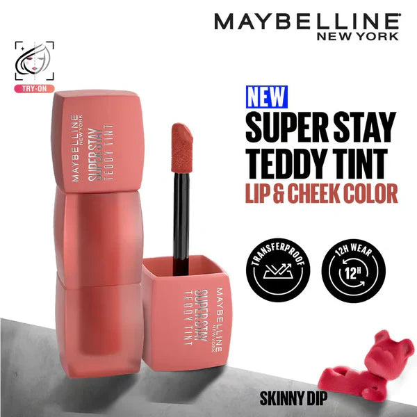 Maybelline Super Stay Teddy Tint - Long-Lasting Matte Lip Color