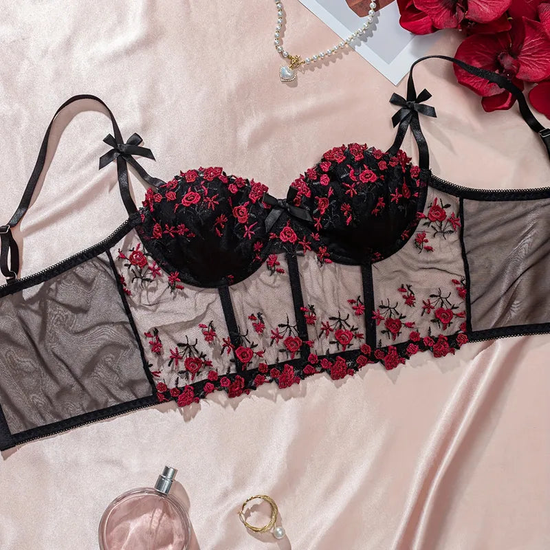 Luxury Desires Sexy Polyester Comfort Black Bra – Soft & Stylish