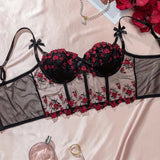 Luxury Desires Sexy Polyester Comfort Black Bra – Soft & Stylish