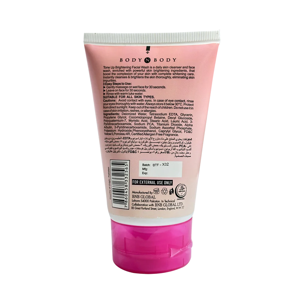 BNB Tone Up Facial Wash - 120ml