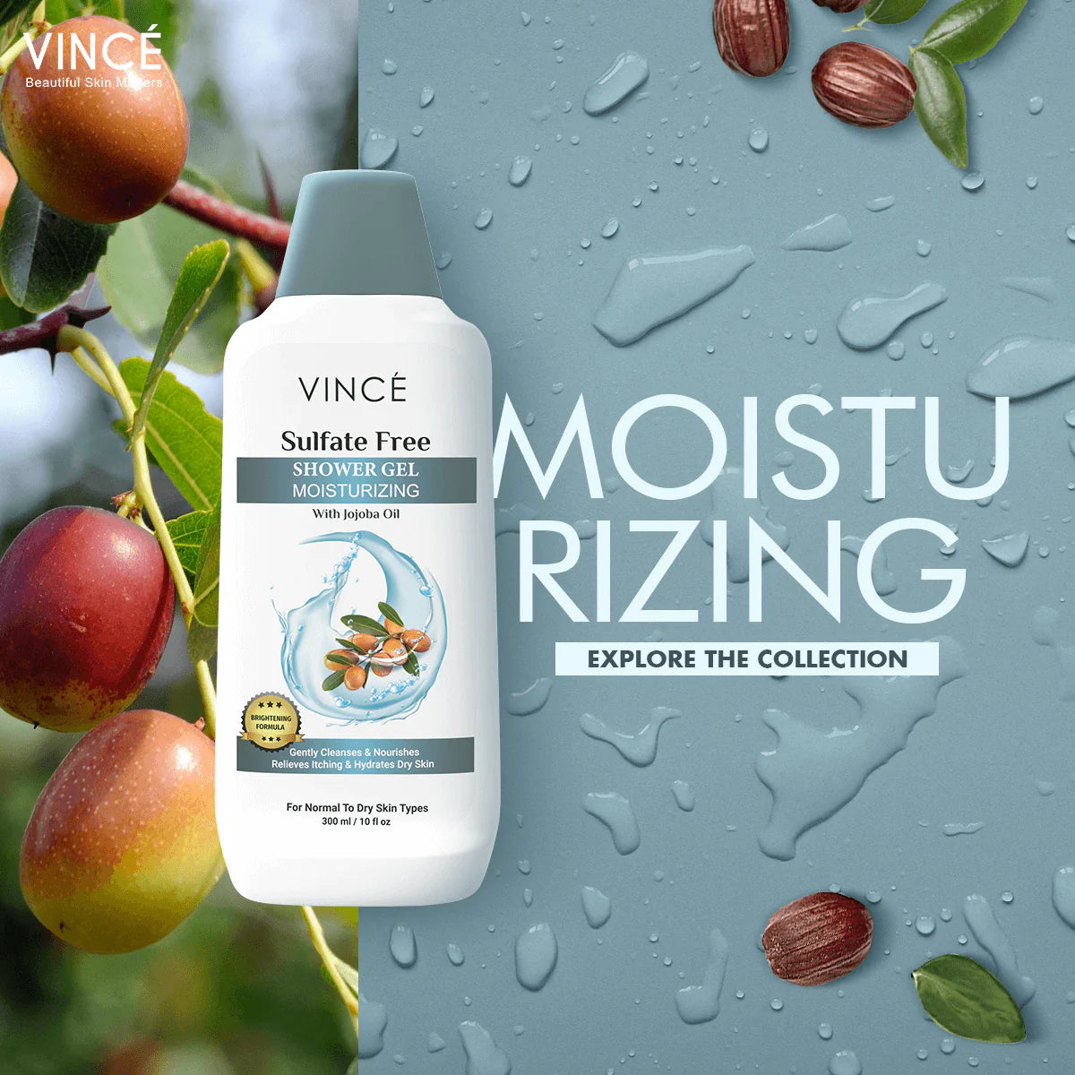 Moisturizing Shower Gel – Hydrate & Refresh Your Skin - Vince Care