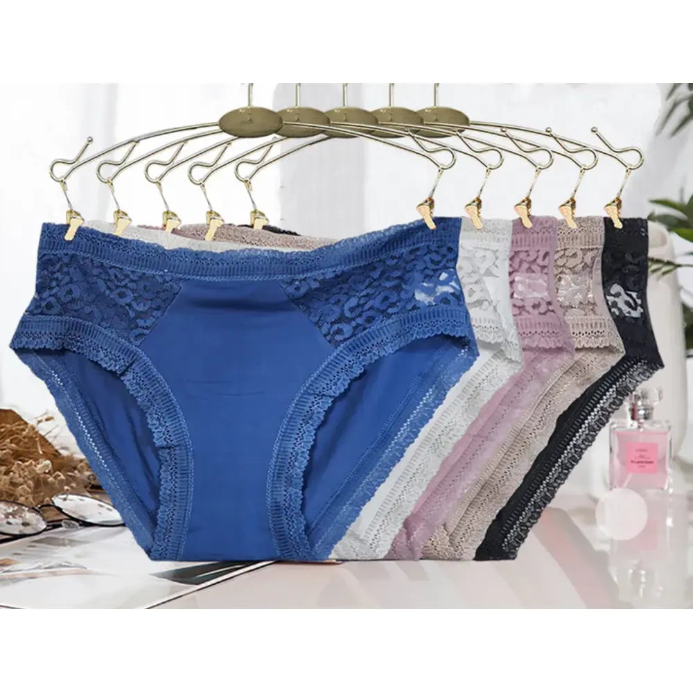 Luxury Desires Pack of 3 Lace Cotton Briefs | Stylish Panties