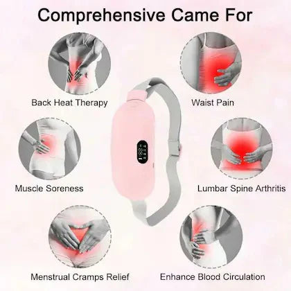 Period Cramp Relief Electric Heating Belt Massager | Luxury Desires