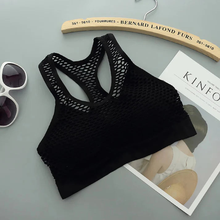 High Quality Mesh Net Design Sports Bra – Luxury Desires