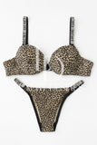 Victoria Secret Padded Leopard Print Bra Set F1001