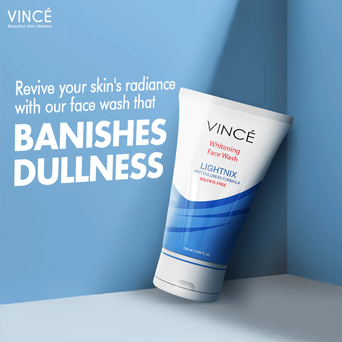 Vince Whitening Face Wash 120ml