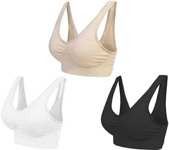 Non-Wired Air Bra – Pack of 3 Seamless & Non-Padded | Luxurydesires