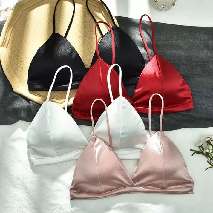 Soft Silk Triangle Cup Light Padded T-Shirt Bra | Luxury Desires