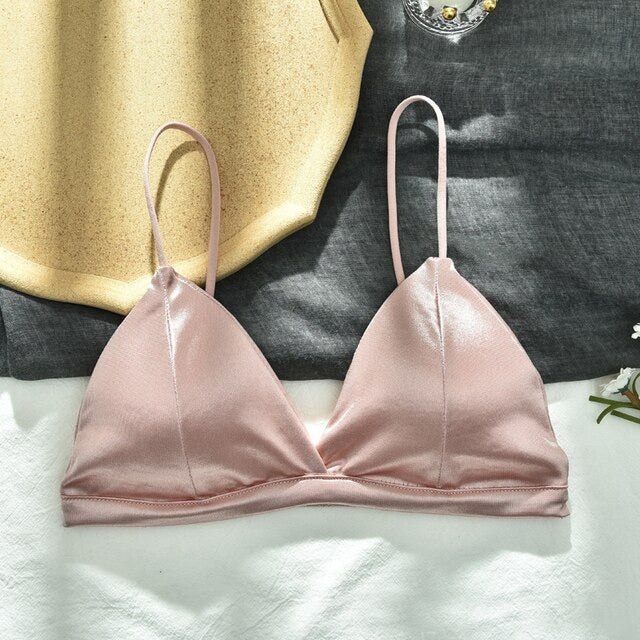 Soft Silk Triangle Cup Light Padded T-Shirt Bra | Luxury Desires