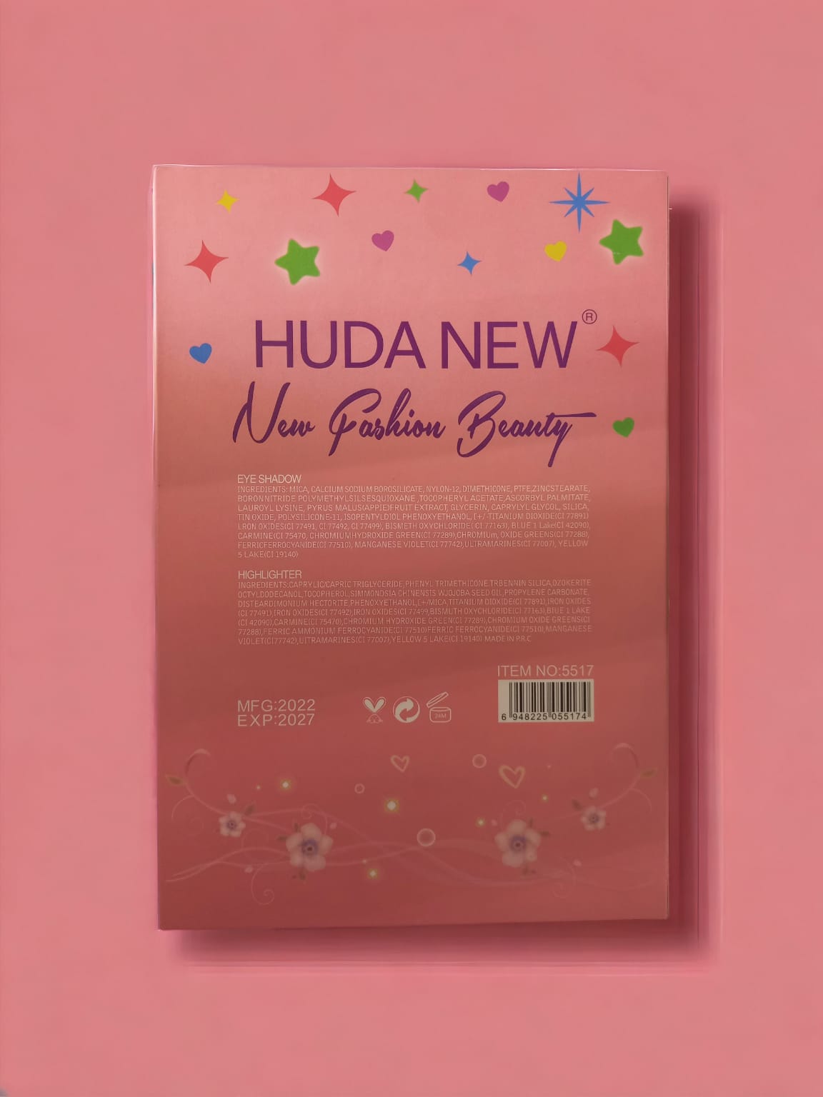 Huda New Eye Shadow Blusher Highlight Palette