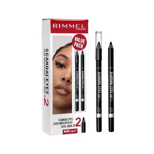Rimmel Promo Scandle Eyes 24H Pencil - 001 Black | 2Pcs