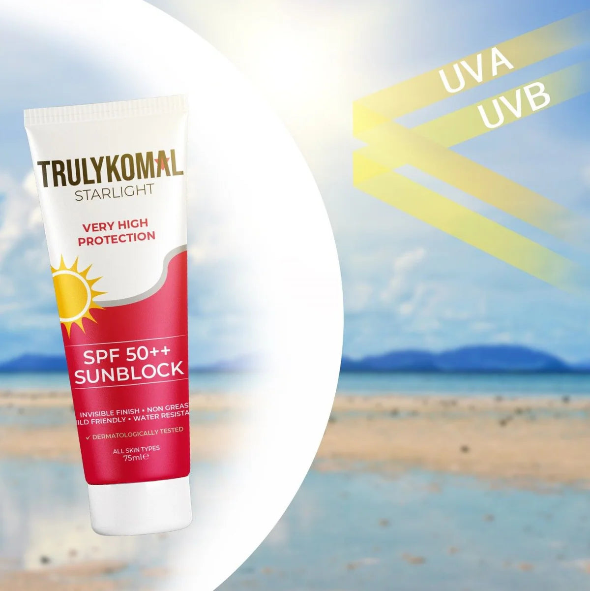 Truely Komal Sunblock SPF 50++ | Ultimate Sun Protection