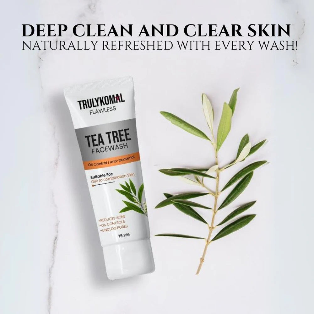 Tea Tree Oil Face Wash |  Acne-Free Skin - TRULY KOMAL