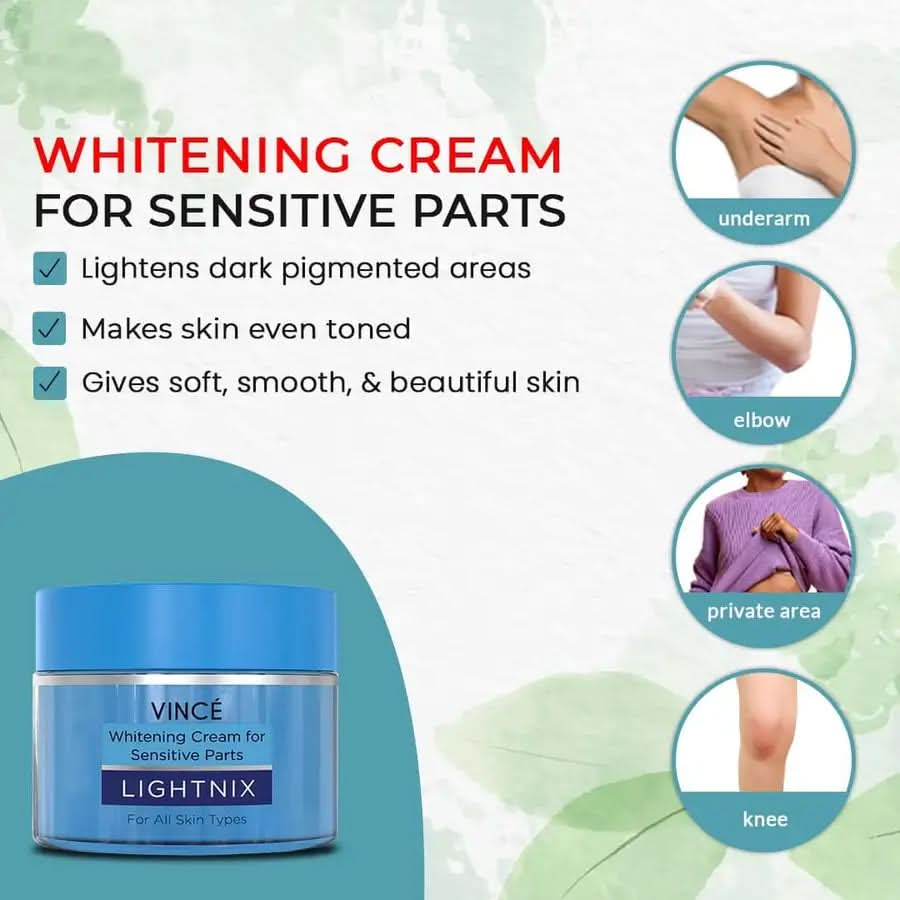 Vince Lightnix Whitening Cream For Sensitive Parts